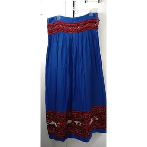 Vintage Indian Womens Banjara Skirt Mirror Work Embroidered Boho Gypsy Tribal